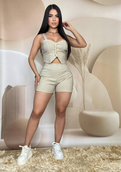 Set Silueta Perfecta - Conjunto Blusa y Short