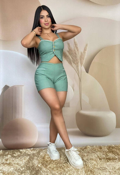 Set Silueta Perfecta - Conjunto Blusa y Short