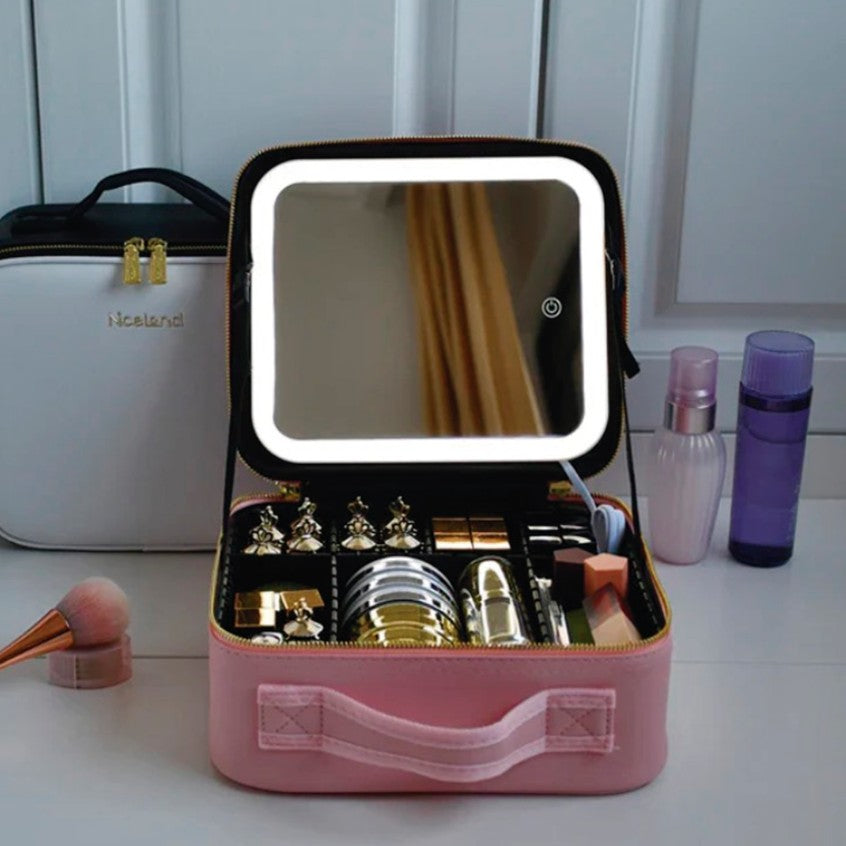 GlowBag™ | Cosmetiquera con Espejo LED
