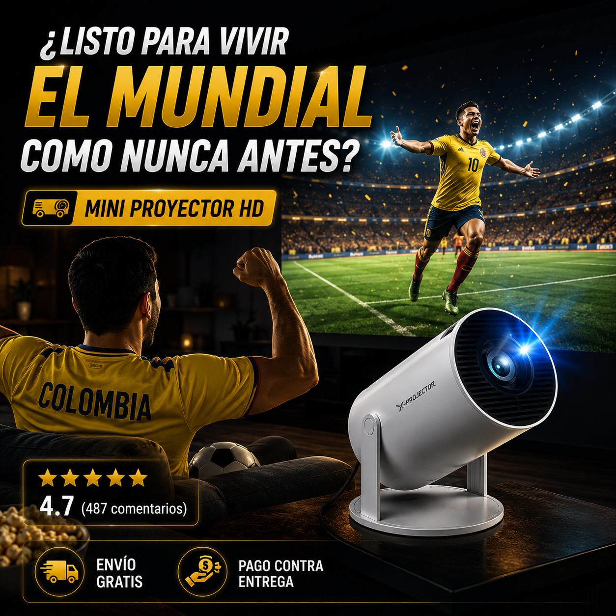 Nuevo Mini Proyector Smart HD Cinema