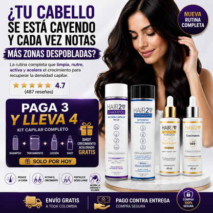 Rutina anticaída HAIR2YOU Sampoo + Locion + Shot