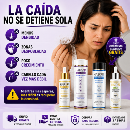 Rutina anticaída HAIR2YOU Sampoo + Locion + Shot