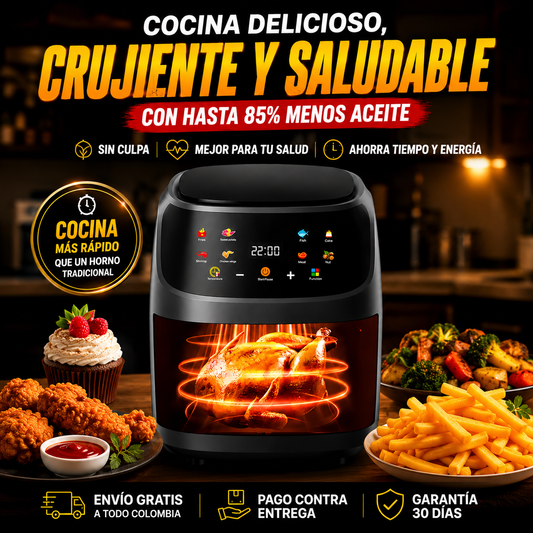 🔥 NUEVA AIR FRYER TÁCTIL 12L + OBSEQUIO GRATIS