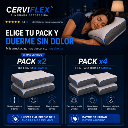 Nueva CerviFlex™ Almohada Ortopédica - Paga 1 Lleva 2