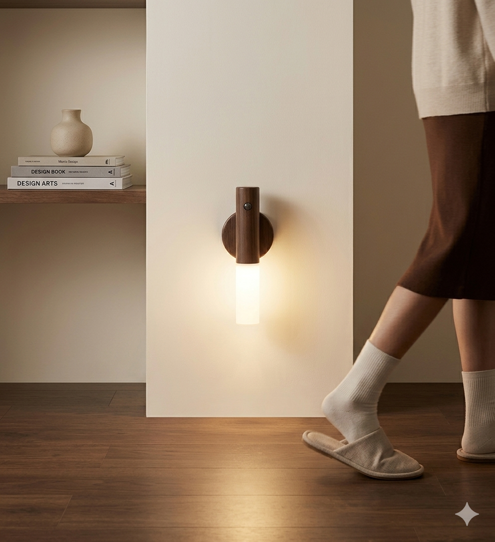 AuraWood – Luz Inteligente que se Activa en la Oscuridad Pack x2 Unidades